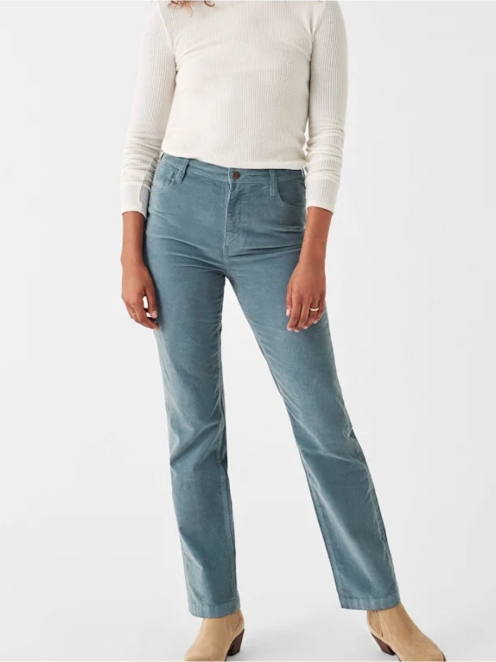 Faherty NWT Stretch Cord Julianne Pant in Cord Blue
